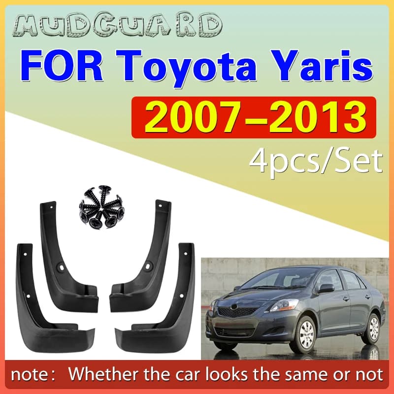 For Toyota Yaris Sedan Vios Limo Belta 2007 2008 2009 2010 2011 2012 2013 Mudflaps Splash Guards Mud Flap Mudguards Fender