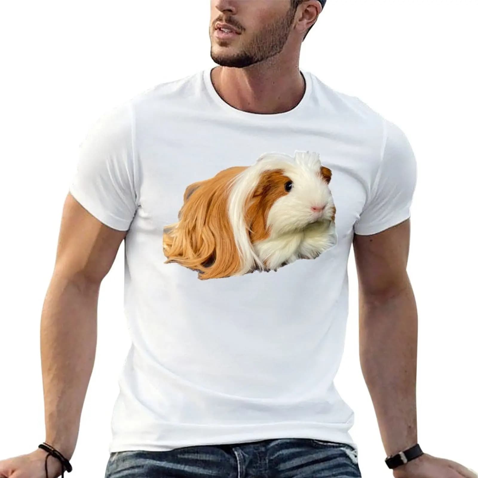 Rapunzel the guinea pig T-Shirt oversize t-shirts man cute clothes t shirts men