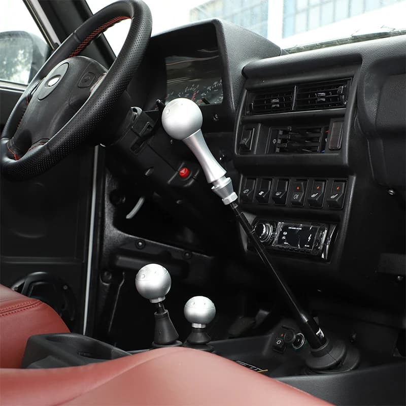 For LADA NIVA 2009-2019 Aluminum Alloy Sliver/Red/Black Car Accessories Auto Gear Shift Knob 5 Speed Interior Parts Lever Ball