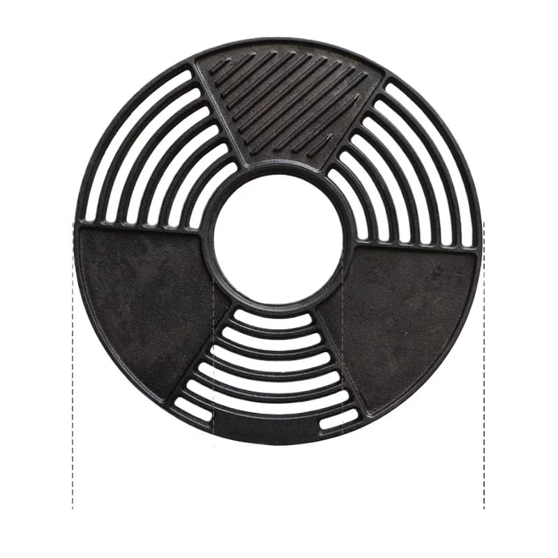 Large and ovens are matched with cast iron plates (45cm corresponds to and 60cm corresponds to  and high)