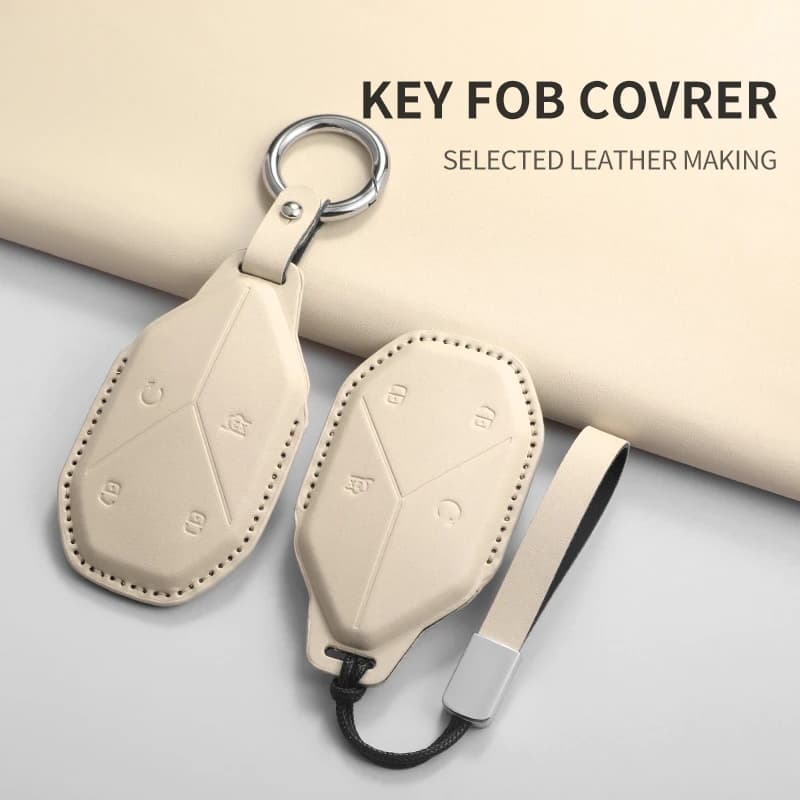 Car Remote Key Case Cover Shell For BYD Formula Leopard 8 Key Set  Leopard 5 Leopard Five PU Car Keychain Bag Protective Case