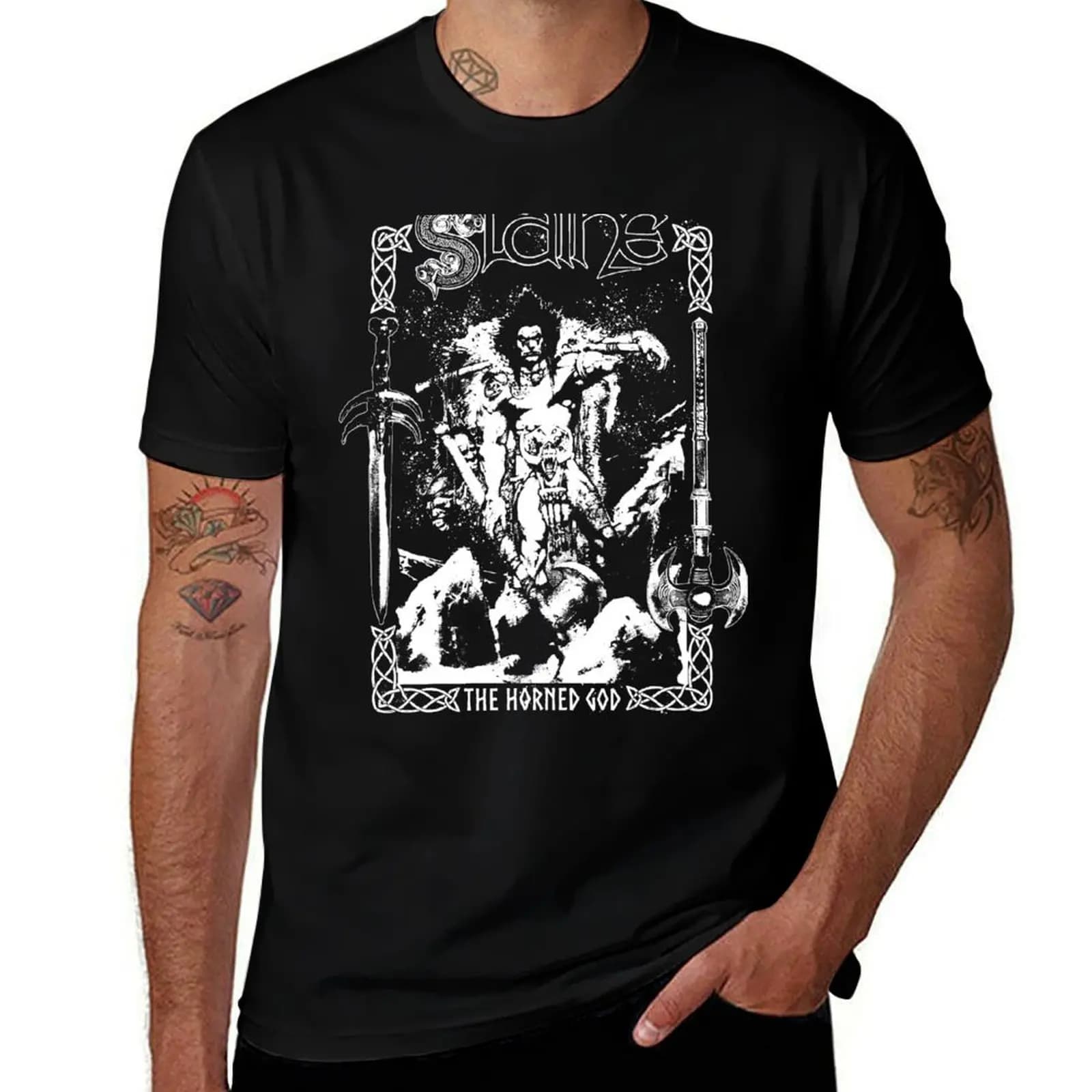 Slaine the Horned God T-Shirt man t shirt summer T-Shirt