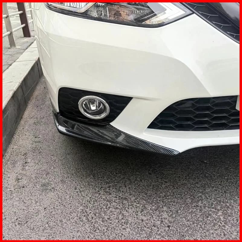 For Nissan Sentra 2016-2019 Both Sides Front Bumper Body Kit Protective Corners Diffuser Protector Lip Car Styling Accessories