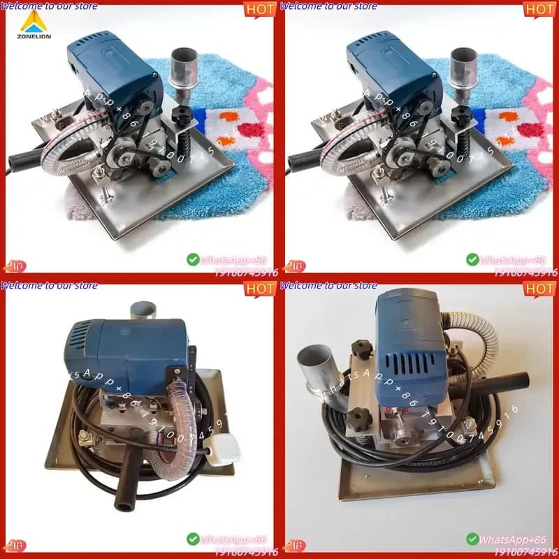 CE Certificate Industrial Grade Carpet Trimming Machine Adjustable Speed Rug Shaving Machine with Dust Suction