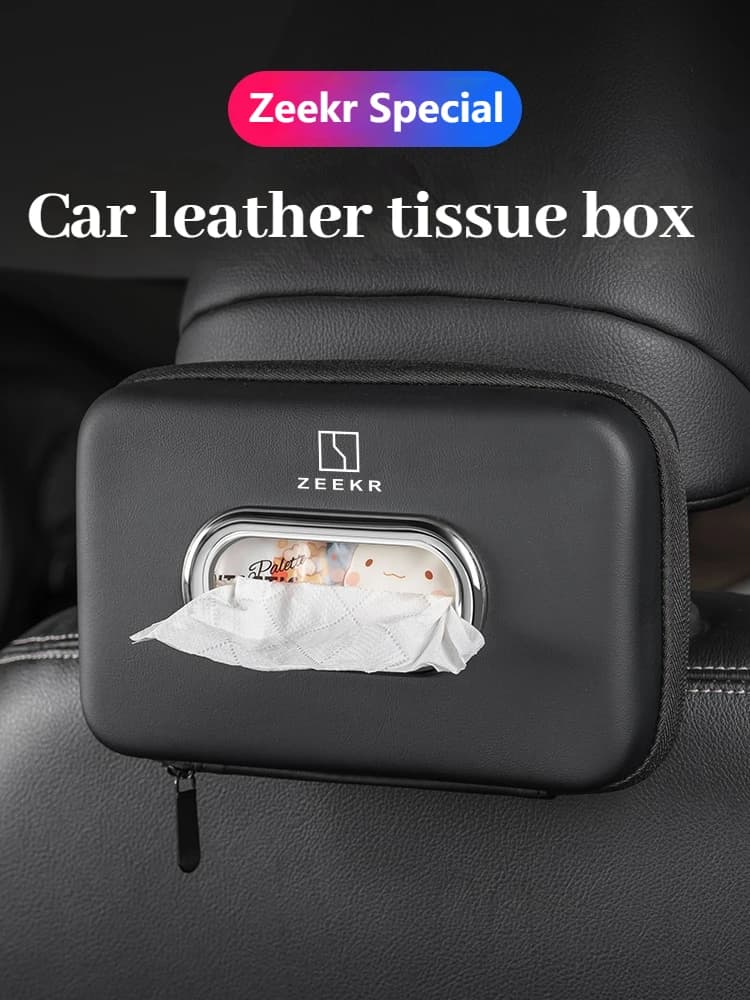 Car tissue box seat backrest Sun visor tissue box For ZEEKR 001 007 009 001FR 007GT X MIX 7X 9X Auto Interior Accessories
