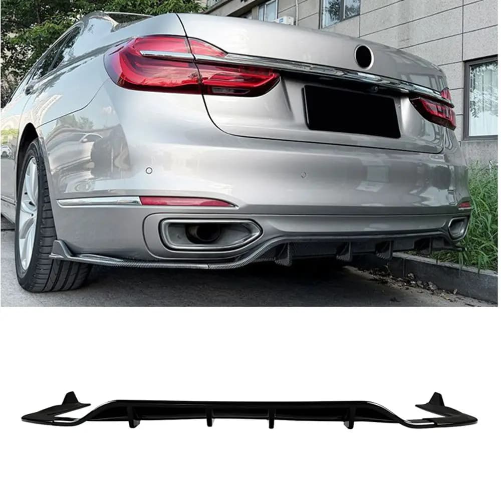 For BMW 7 Series G11 G12 Standard Edition 2015-2018 Car Rear Bumper Diffuser Protective Cover Spoiler Bodykit Tuning Accessories
