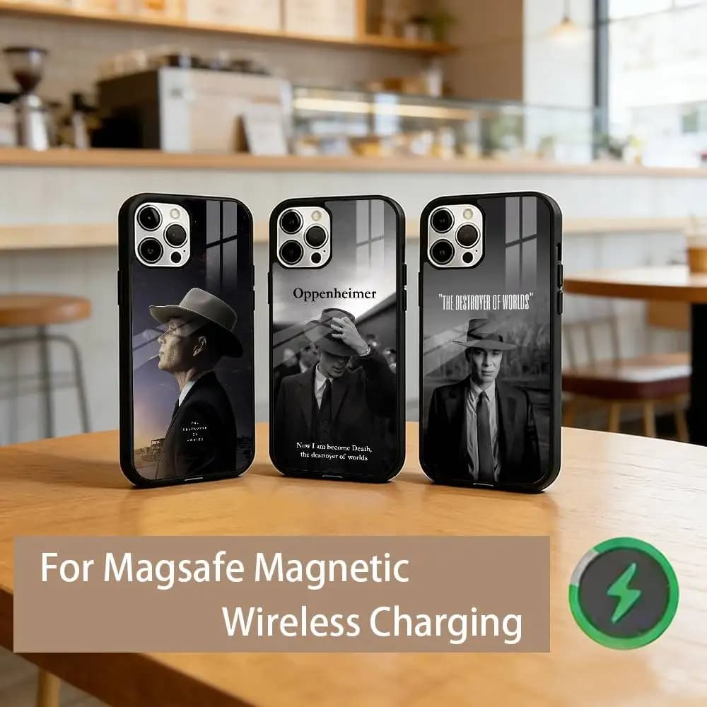 O-Oppenheimer Movie Phone Case For iPhone17,16,15,14,13,12,11 Plus,Pro Magnetic For Magsafe Wireless Charging