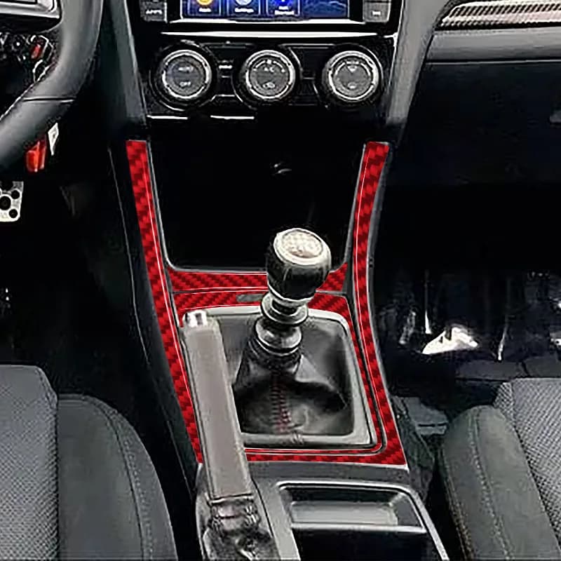 Suitable for Subaru WRX 2018-2023 Carbon Fiber Gearbox Decorative Panel Car Interior Modification Accessories