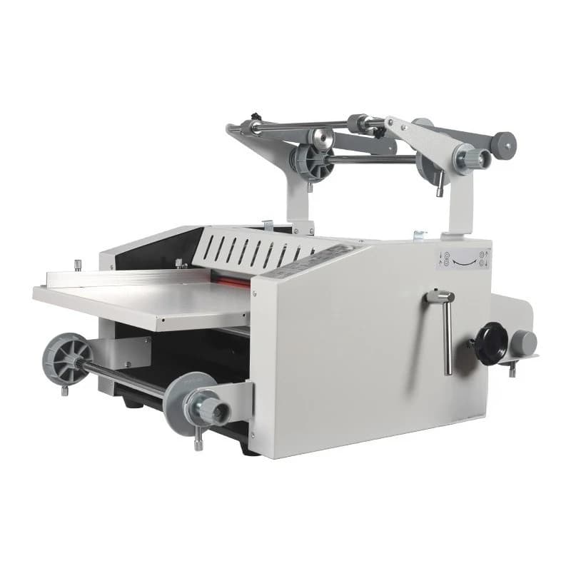Anti-curling hot mounting Automatic rewindingrewinding Paper laminating with trimming menu Coated paper laminating V370FS