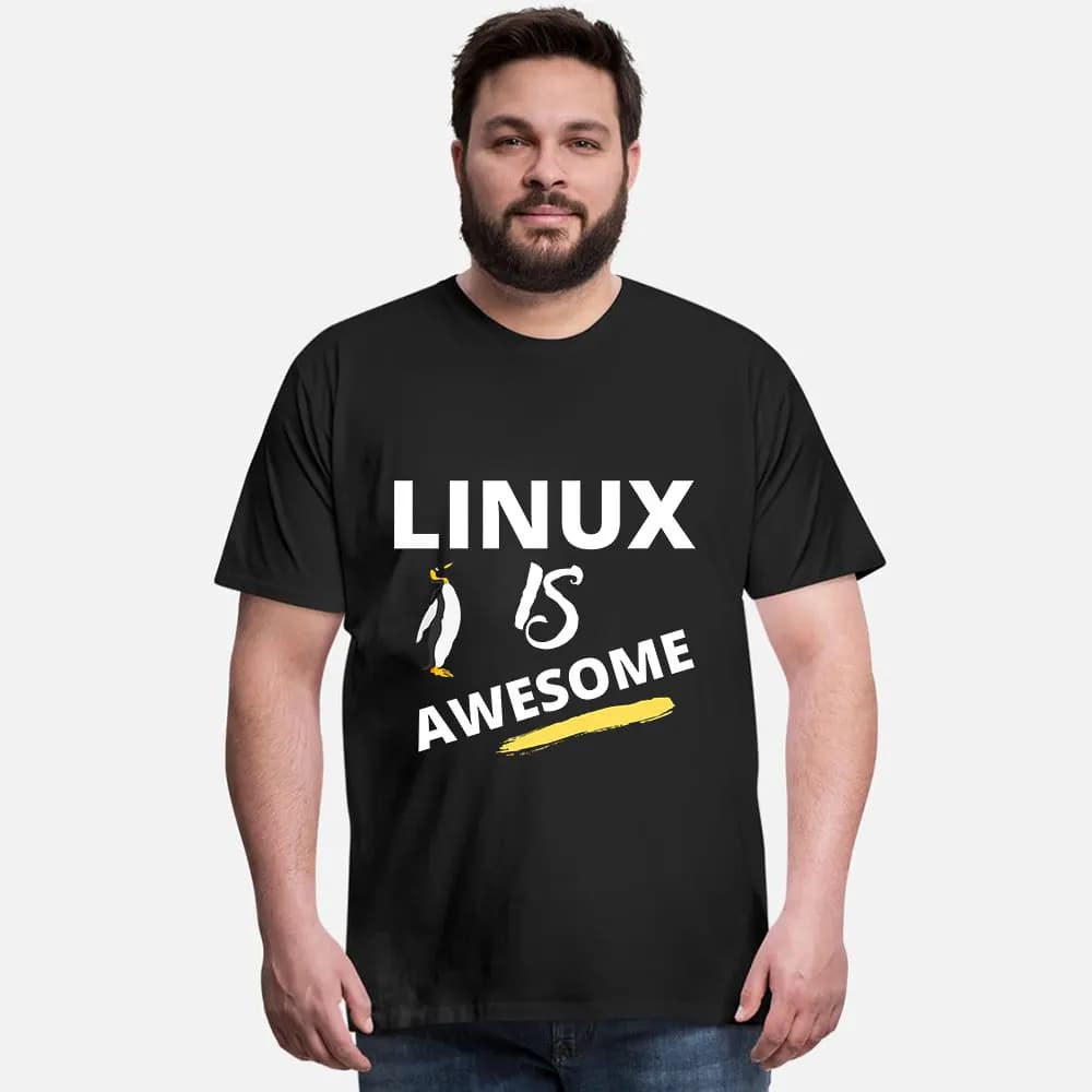 Linux Computer Open Source Software Admin Short Sleeve Graphic T‑Shirt for Programmer Software Engineers Geek IT Developer Tees