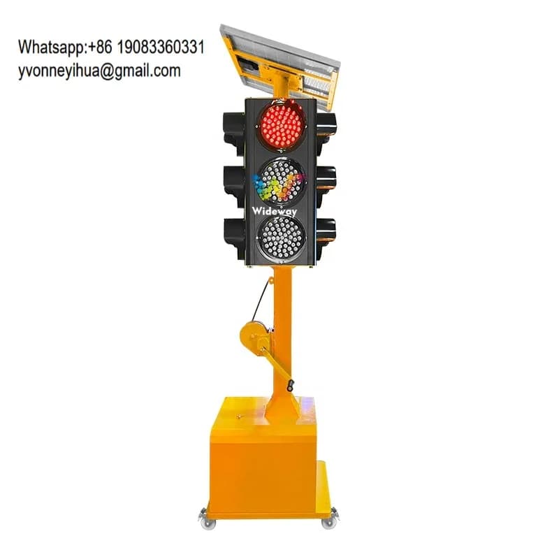 200mm Portable Lifting Solar Temporary Mobile Traffic Light