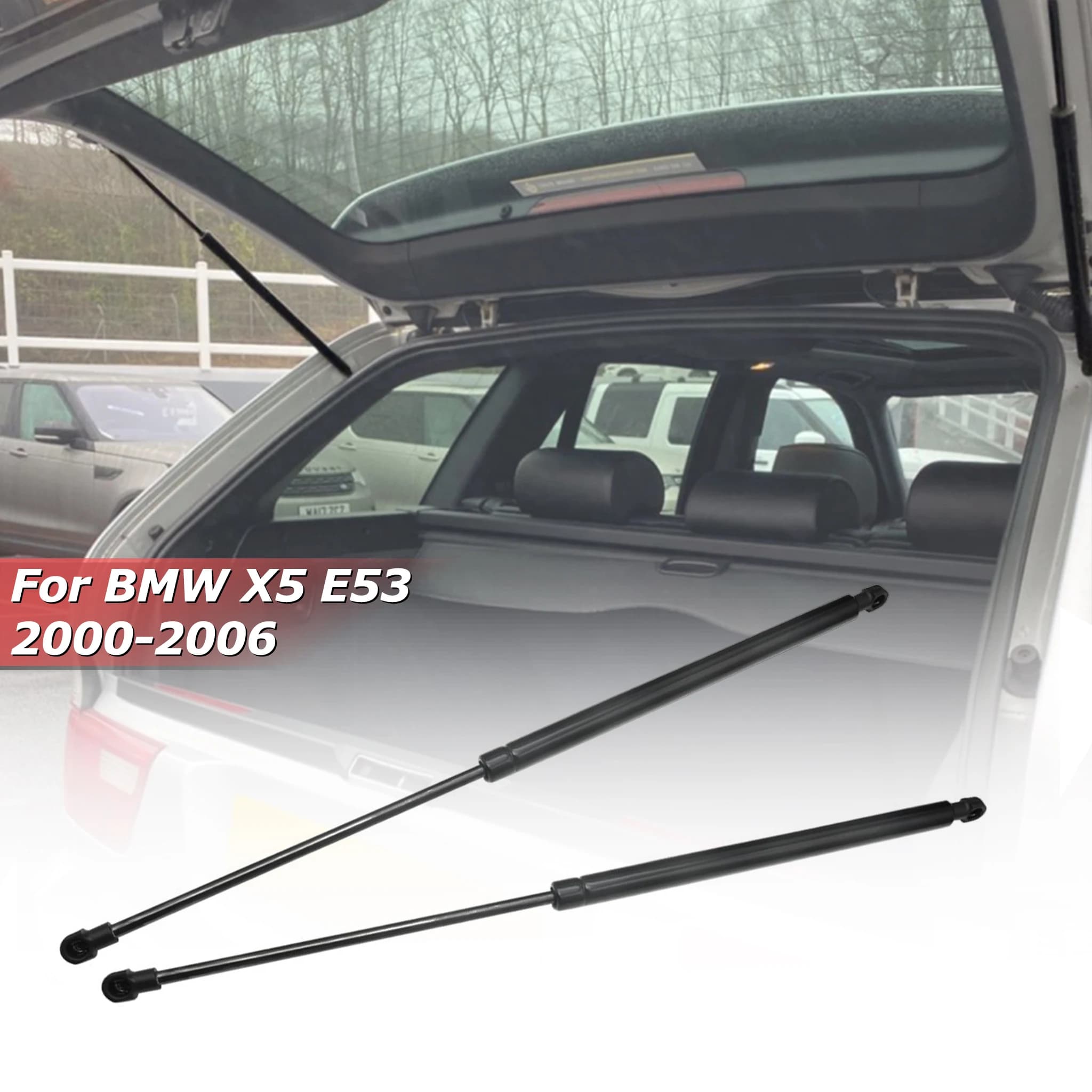 Pair For BMW X5 E53 2000 2001 2002 2003 2004 2005 2006 Rear Tailgate Window Gas Spring Struts Shock Lift Support Car Accessories