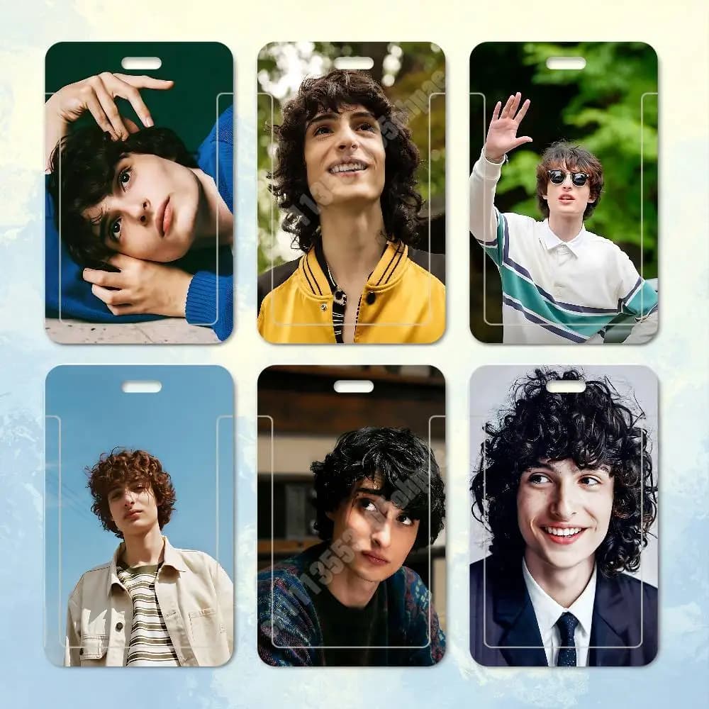 F-Finn W-Wolfhard Mike Wheeler Plastic Card Holder Staff ID Card Clear Transparent Campus Access Name Tag
