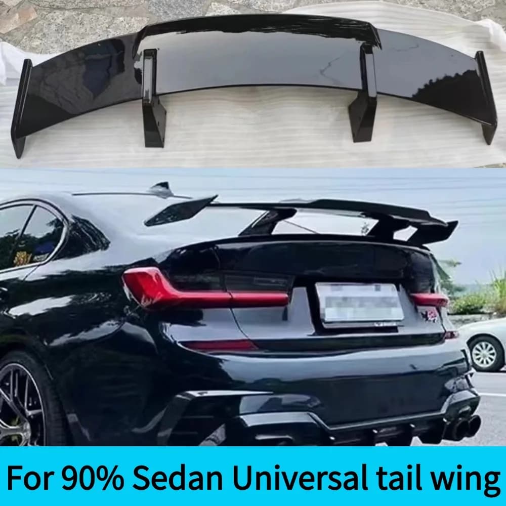 For Universal Carbon Fiber Rear Spoiler Wing for Sedans 90% Exterior Body Kit Racing Car Tuning Decoration