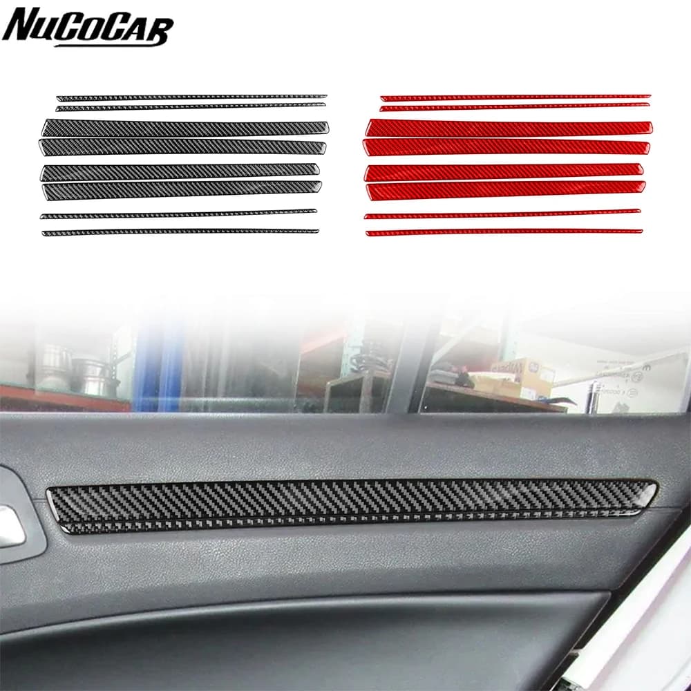 For Chrysler 300 300C 2011-2023 Carbon Fiber Door Panel Trim strip Car Accessories Interior Decorative Stickers