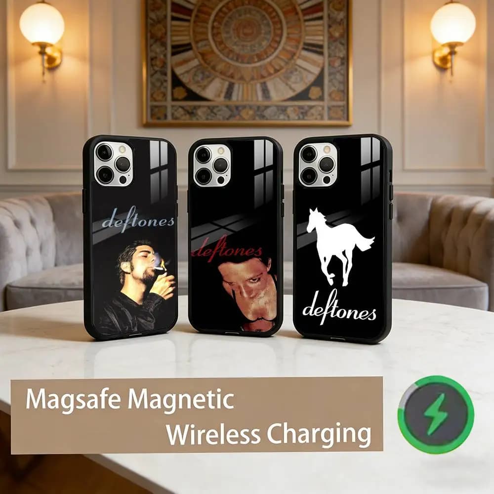 Grunge Style Deftones   Phone Case For iPhone17,16,15,14,13,12,11 Plus,Pro Max Magnetic For Magsafe Wireless Charging