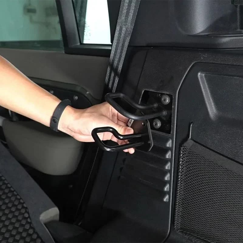 For Land Rover Defender 110 130 2020-2024 Aluminum Alloy Black Car Rear Seat Backrest Seat Adjustment Bracket Car Accessories