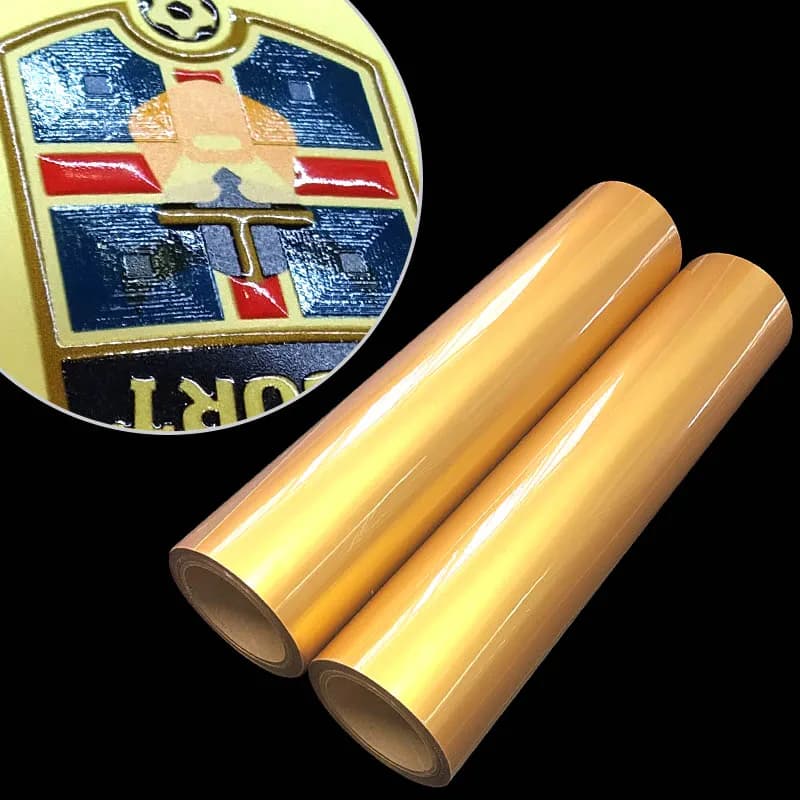 3D TPU UV Printing Film 0.5MM Gold Iron  Sublimation Heat Transfer DTF Vinyl PU Printable Film for Clothing