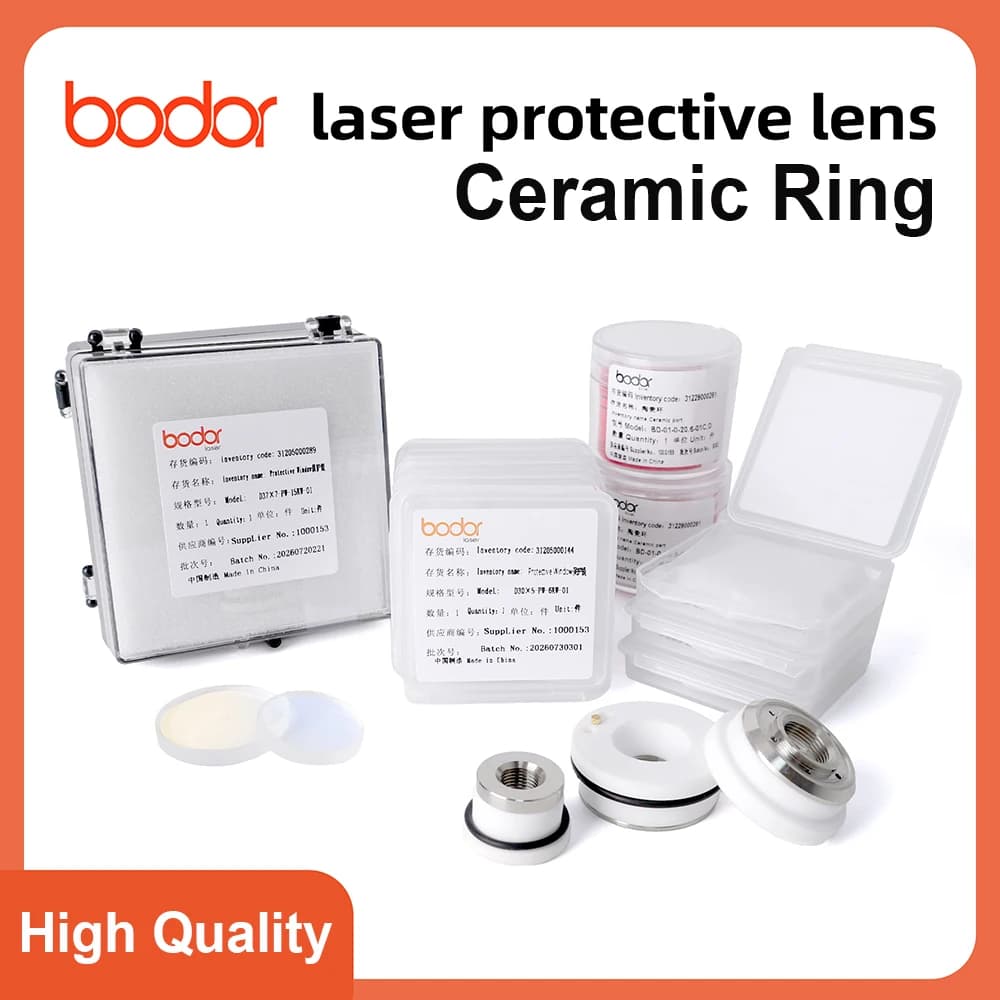 Bodor Laser Protective Lens 24.9x1.5 Ceramic Rings D28/D32 Nozzle Holder for Bodor Fiber Laser Head