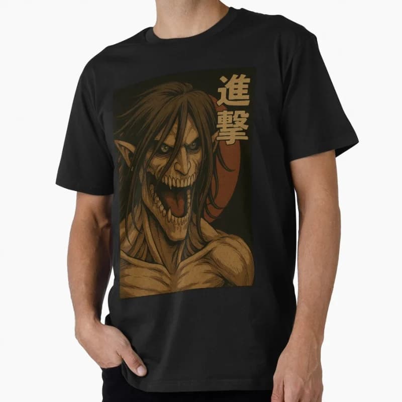 Fan Art 1203 Attack On Titan Gift t shirt for Anime lover Cartoon Graphic Y2K clothes Large size Tops Manga printed Tee