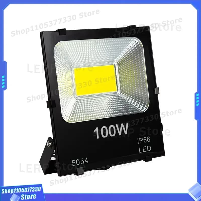 150W COB LED Square Flood Light IP66 Waterproof AC 110-240V Outdoor Commercial Lighting Fixture for Stadium Garage High