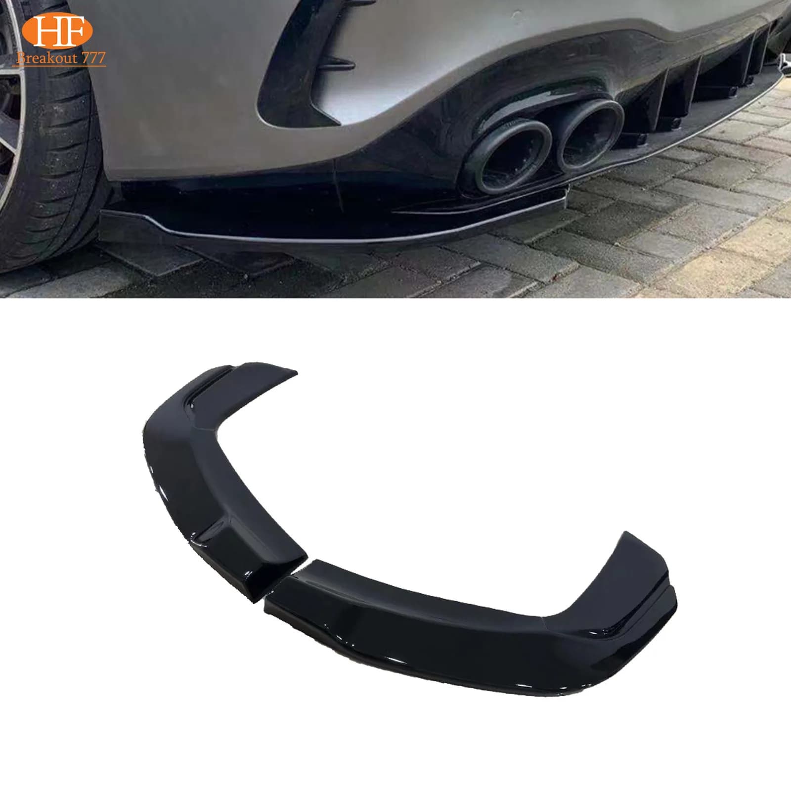 ABS Rear Bumper Lip Splitter Side Skirt For Mercedes Benz W177 V177 A Class A35 A45 AMG Sedan 2019-2023