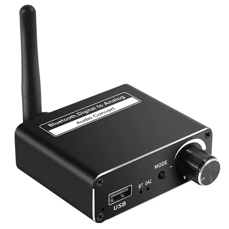 Receiver USB player, analog 3.5mm audio converter for digital transmission