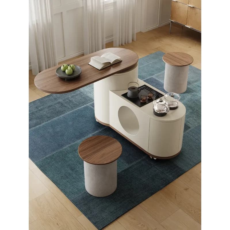 Kettle integrated 2026 new household cart balcony rotating coffee table