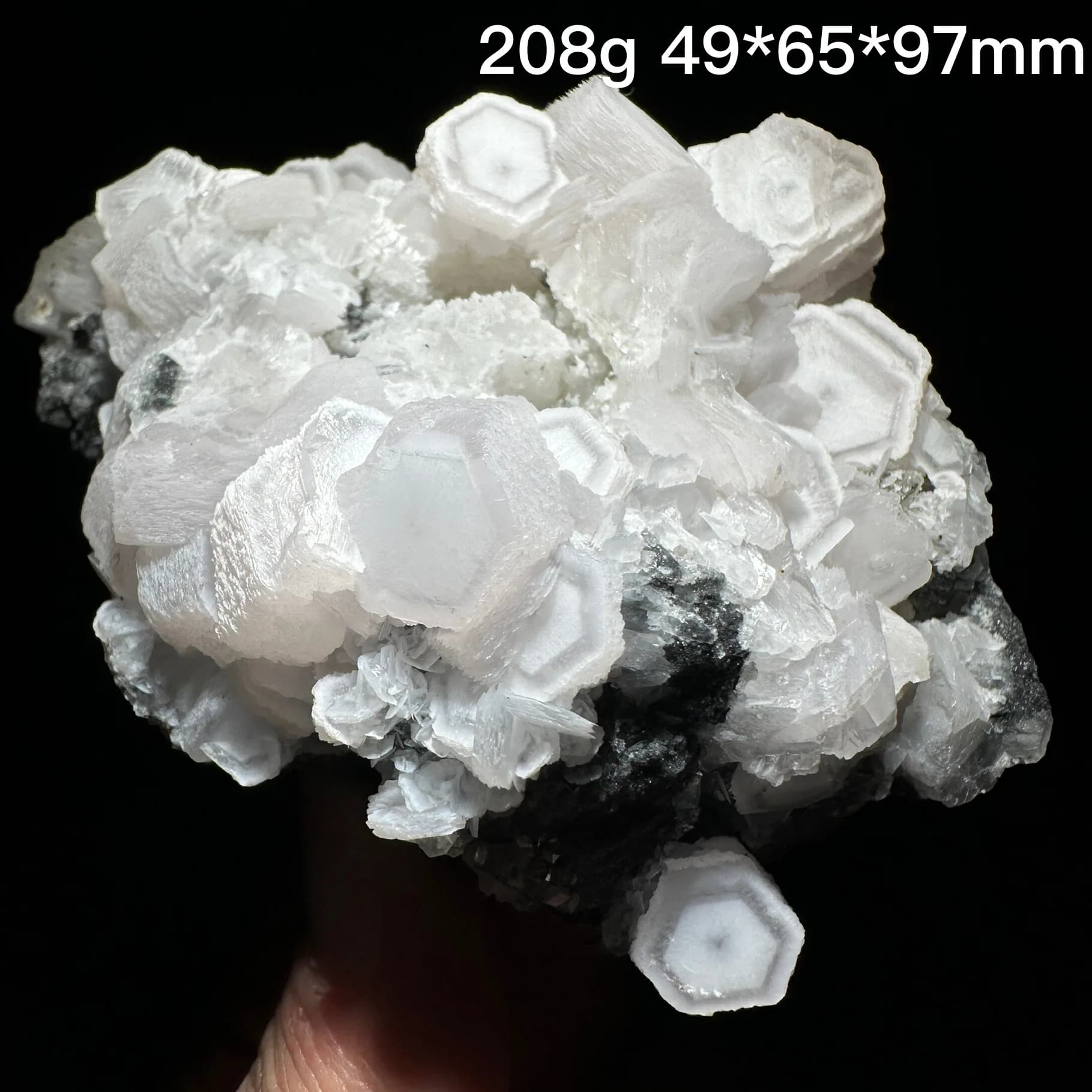 Natural white flake fluorescence calcite（Fluorescent effect pink） rough specimen crystal quartz gemstone