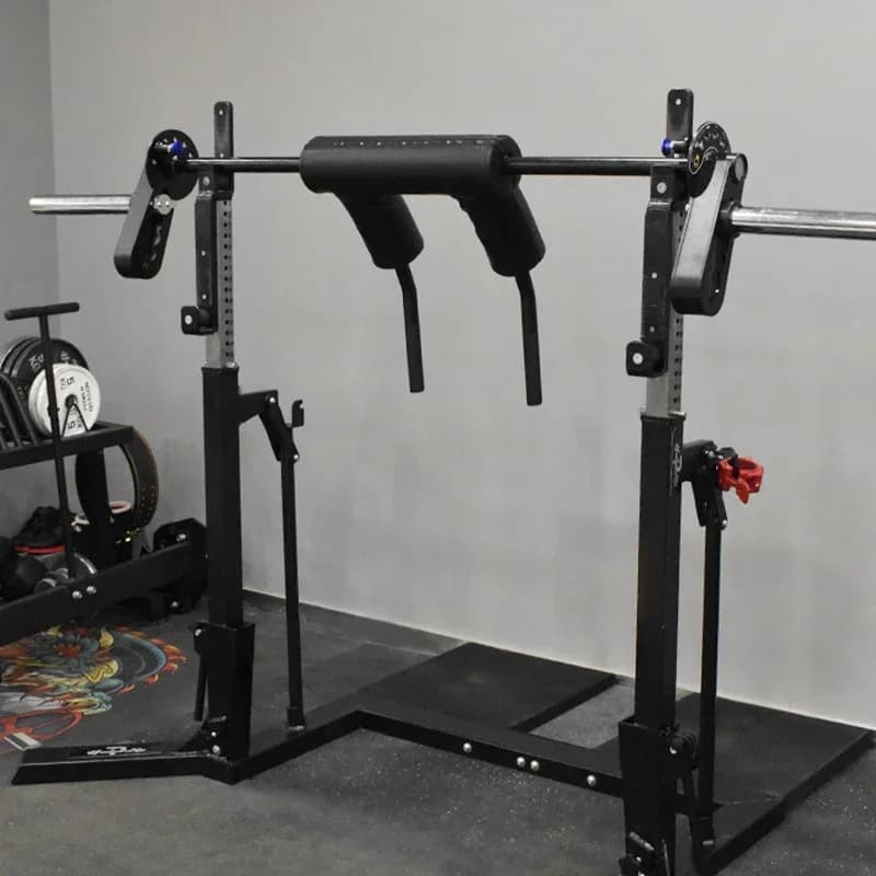 Adjustable Barbell Safety Squat Bar Custom Logo Gym Fitness Transformer Squat Bar