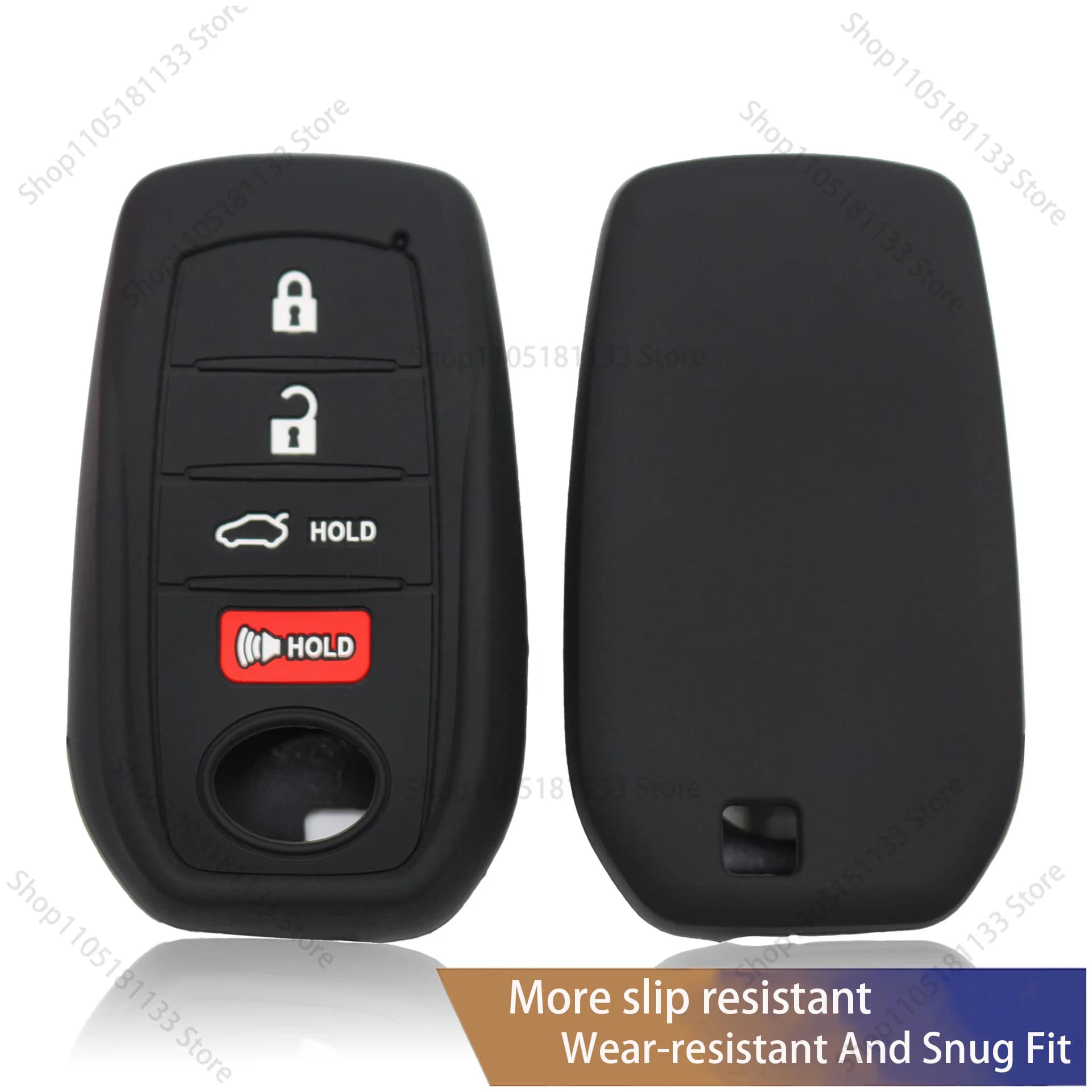 For Toyota RAV4 Corolla Smart Key Cover Silicone Remote Control Case Anti Scratch Shockproof Protective Cover