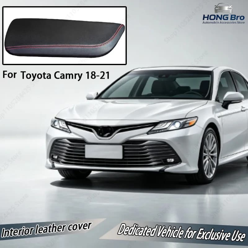 Suitable for Toyota Camry 18-21 Armrest Box Modified Protective Cover Special Leather Case Central Control Accessories