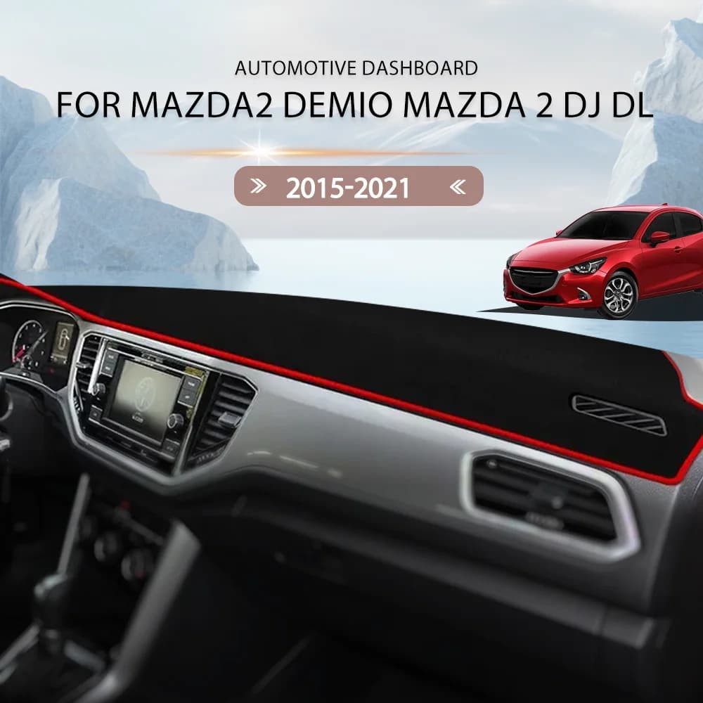 For Mazda2 Demio Mazda 2 DJ DL 2015-2021 Dash Mat Sun Shade Anti-UV Carpets Car Accessories Car Dashboard Cover