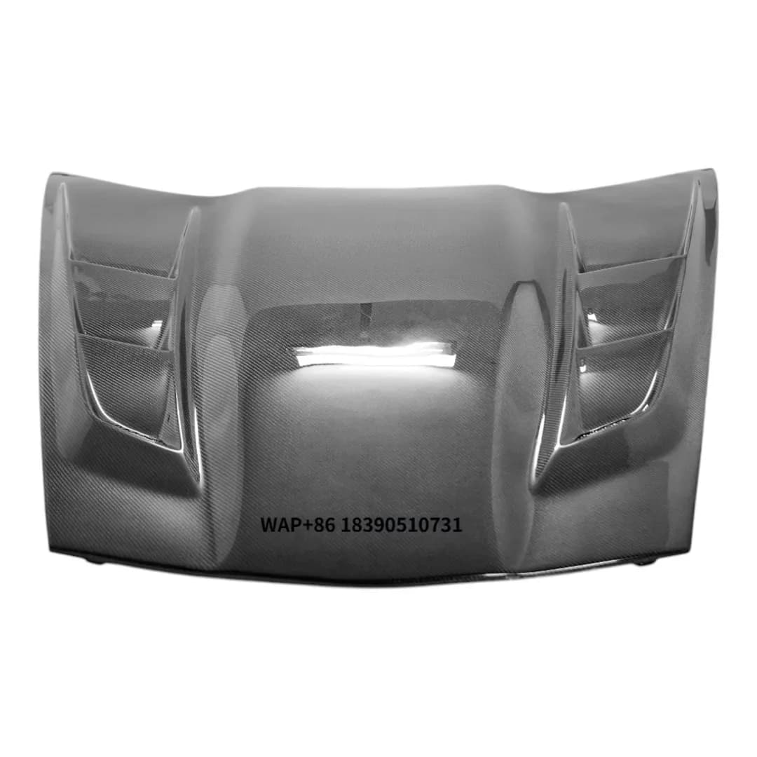 New C6 Clear Forged Carbon Fiber Bonnet Hood Cover for Corvette C6