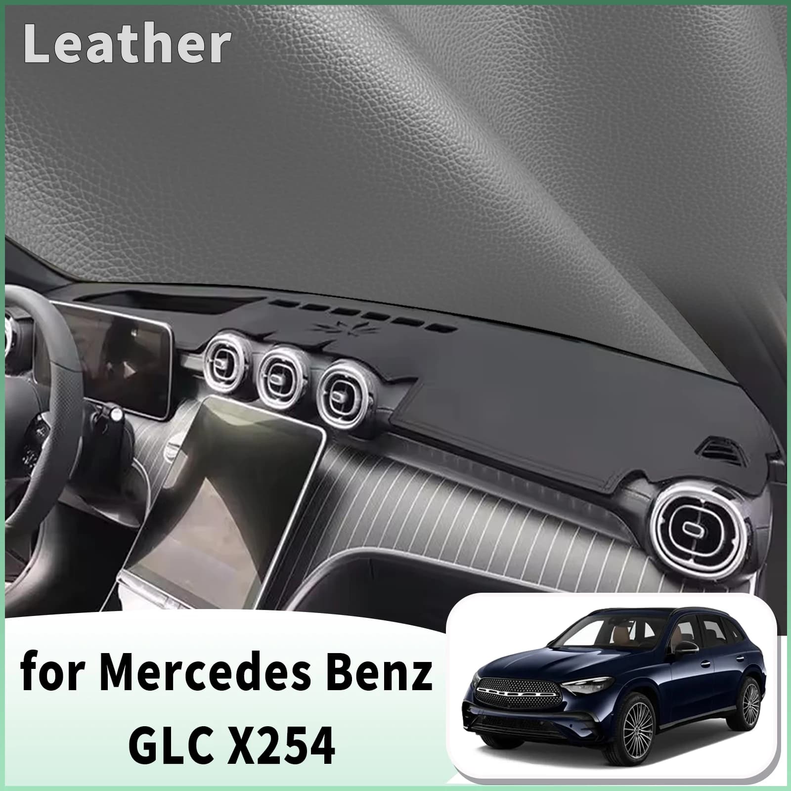 for Mercedes Benz GLC Class X254 glc300 glc260 amg 63 Dash Mat Dashboard Cover Dashmat Anti-Reflection Heat Insulation Sunshade