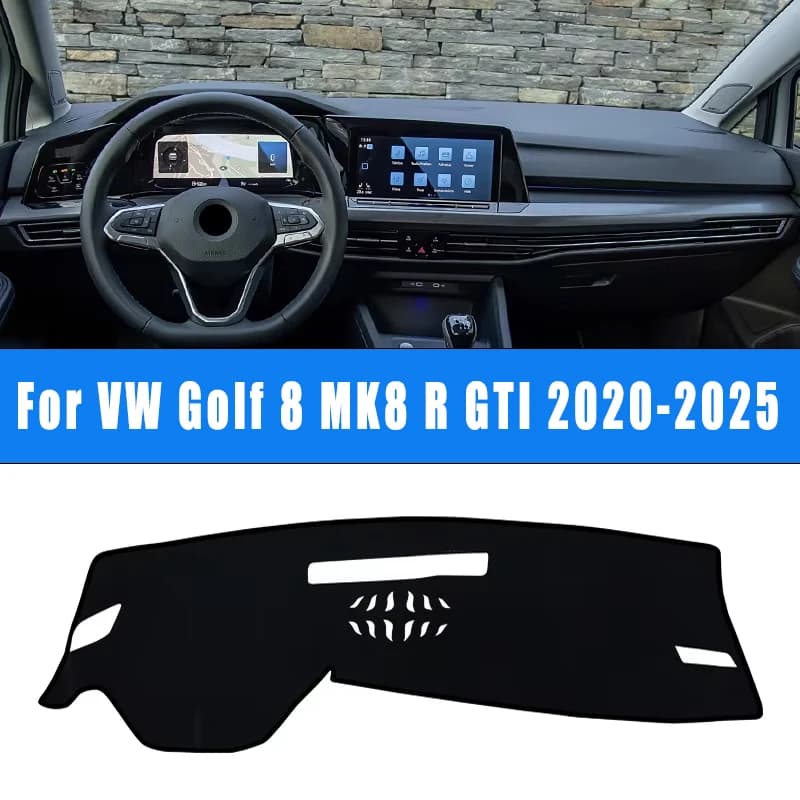 For Volkswagen VW Golf 8 MK8 R GTI 2020-2025 2024 2023 2022 2021 Car Dashboard Mat Sun Shade Non-slip Dash Covers Accessories