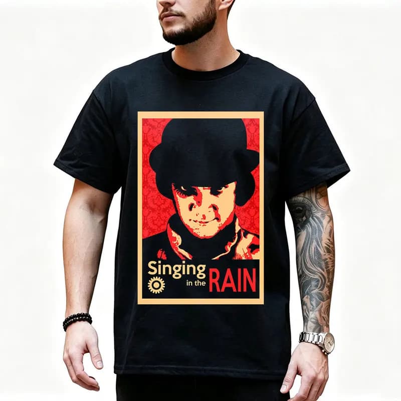 A Clockwork Orange 0825 Retro Movie Graphic T‑shirt Alex Droog Print Unisex Casual Tee Short Sleeve Streetwear All size S-6XL