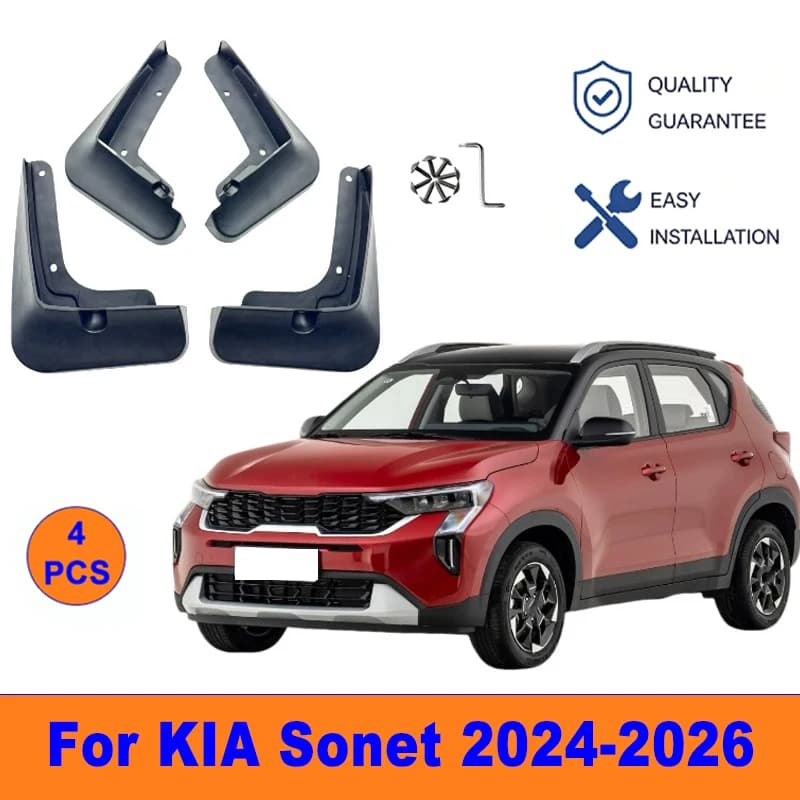 4Pcs Mud Flaps For KIA Sonet 2024-2026 - Splash Guards Front & Rear Wheel Fender Mudguards Car Exterior Protection Accessories