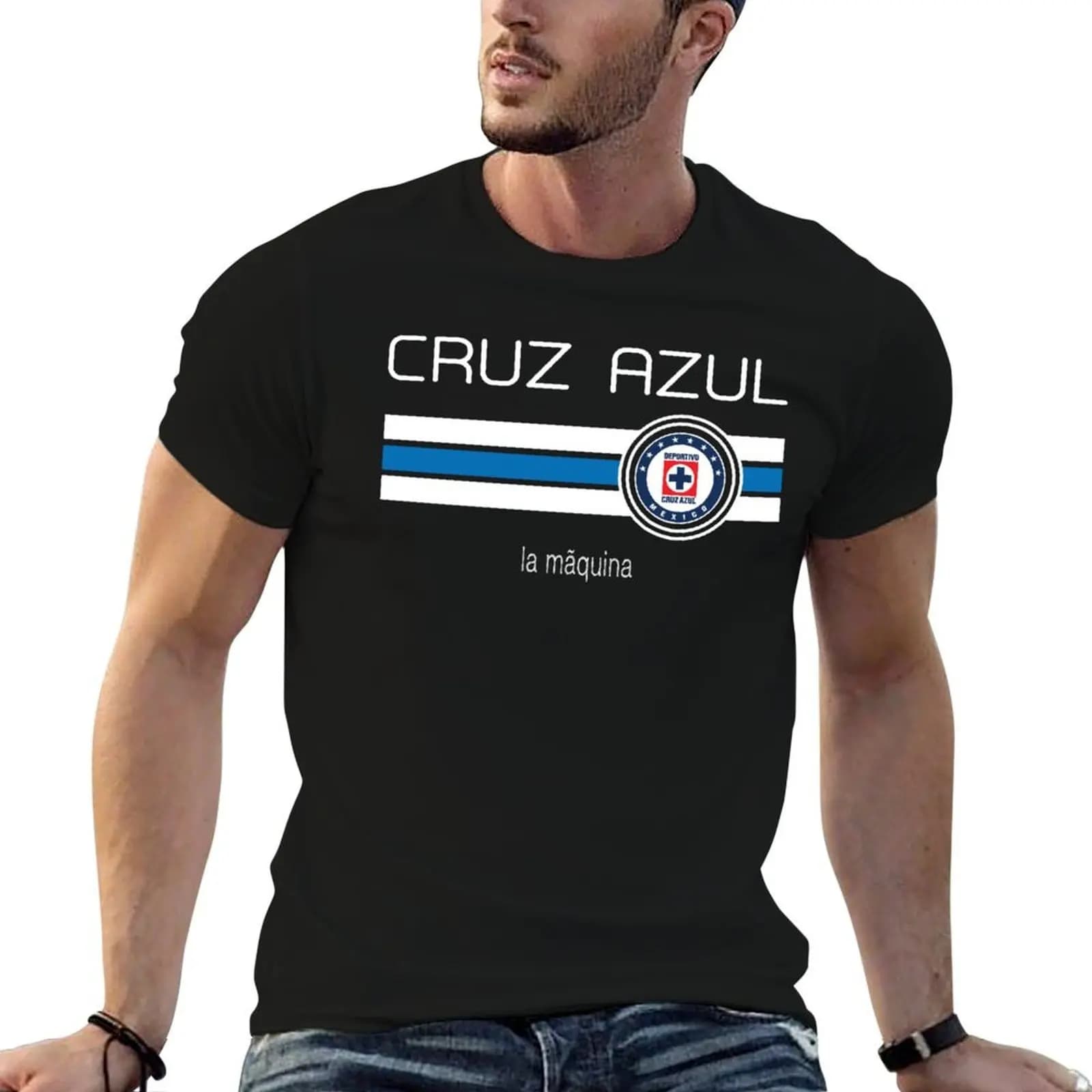 Liga MX - Cruz Azul (Home Blue) T-Shirt t shirt personalised men t shirt cotton 100% T-Shirt