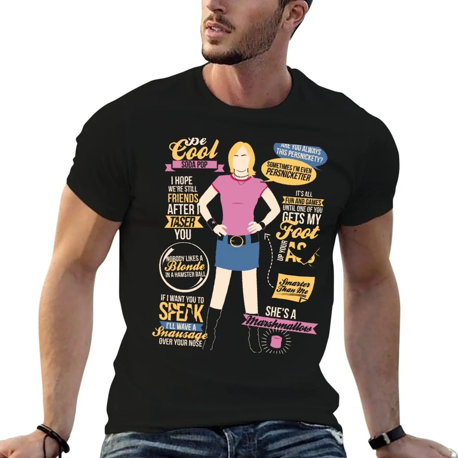 Marshmallow Quotes T-Shirt quick-drying new gifts and t-shirts t shirt for men