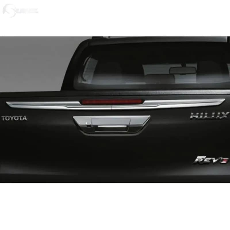 Car Accessories Chrome Tail Gate Cover Truck Trim For Toyota Hilux Revo Rocco 2016 2017 2018 2019 2020 SR5 Car Styling