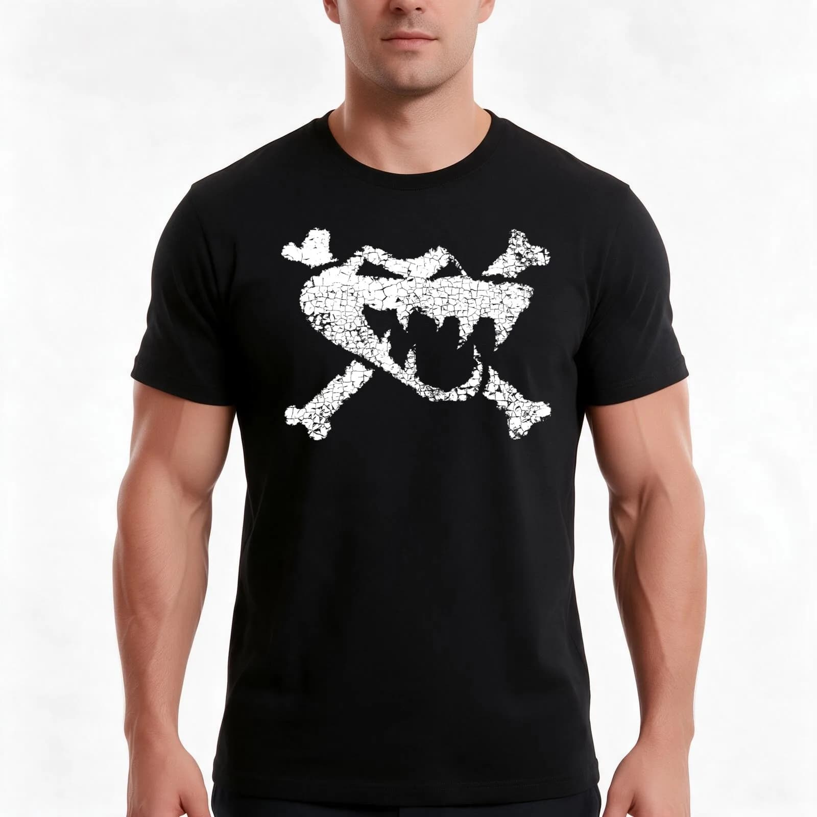 Pirates Rool! T-Shirt, Summer Casual Cotton Tee, Oversized Streetwear Tops, Vintage Graphic Print, Loose Fit Short Sleeve