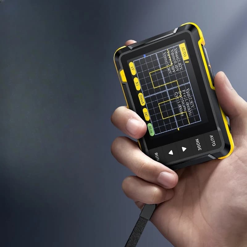 Handheld small oscilloscope Portable digital oscilloscope for beginners' teaching and maintenance