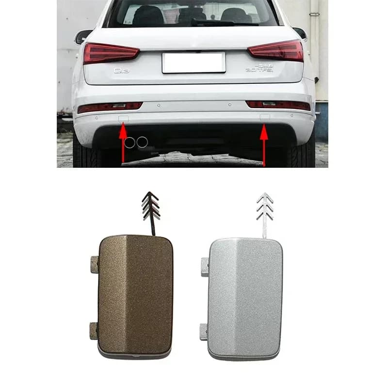 Auto Left or Right Rear Bumper Tow Hook Cap Cover for AUDI Q3 2016 2017 2018