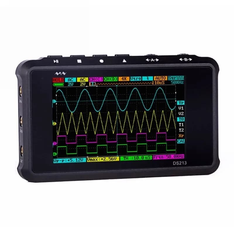 DS213 handheld digital storage oscilloscope handheld small mini portable oscilloscope four-channel car maintenance