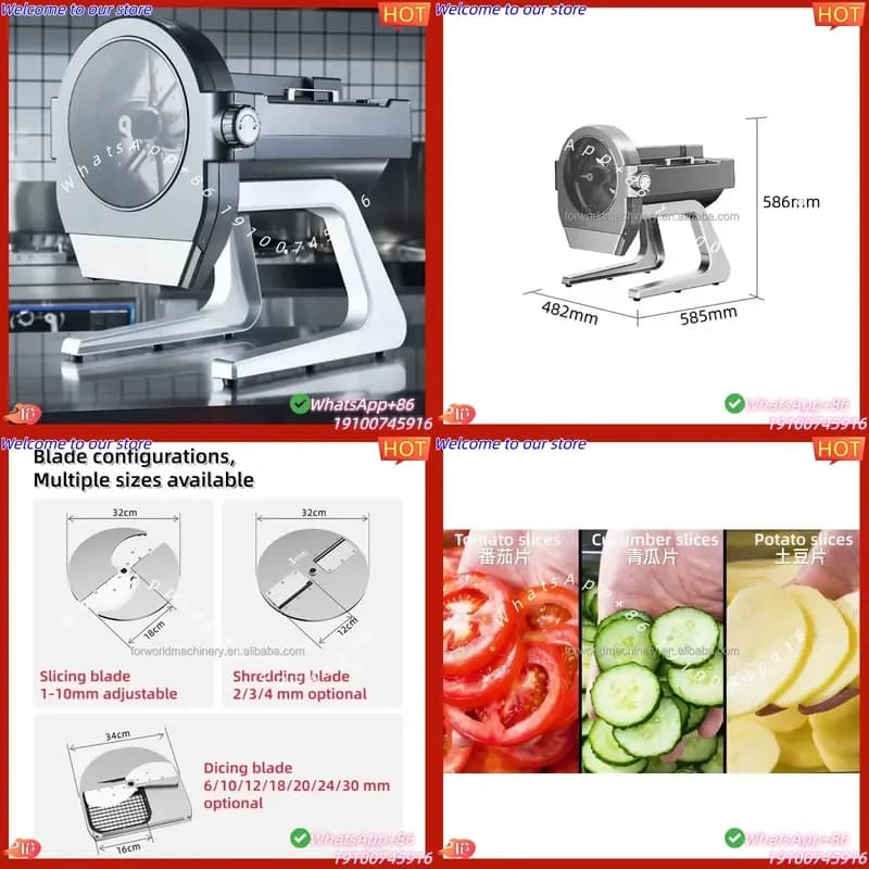 2026 Vegetable Slicing Dicing Machine Potato Cucumber Carrot Slice Cutter Machine for Carrot Potato Radish Cucumber Yam