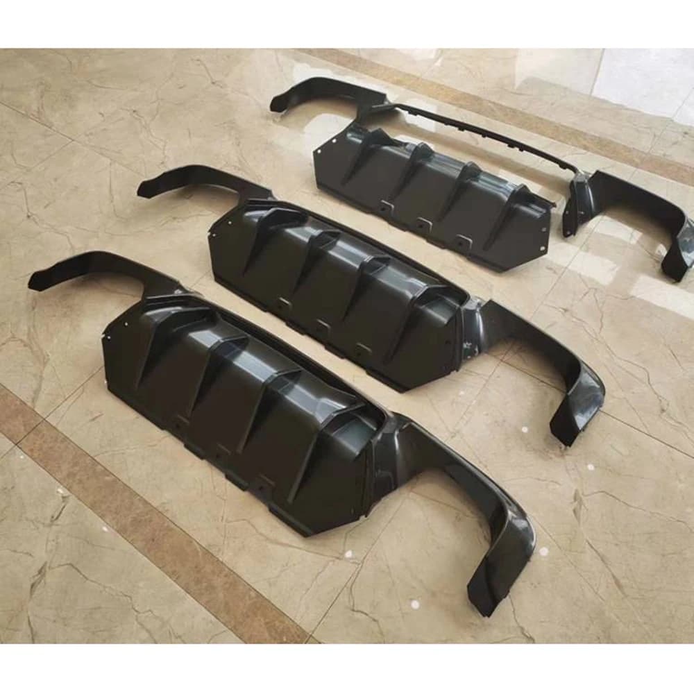 Glossy black Rear Bumper Diffusor Lip V Type Competition Diffuser For BMW 5 Series F10 M Sport M Tech 2011-2016 M5 Performance