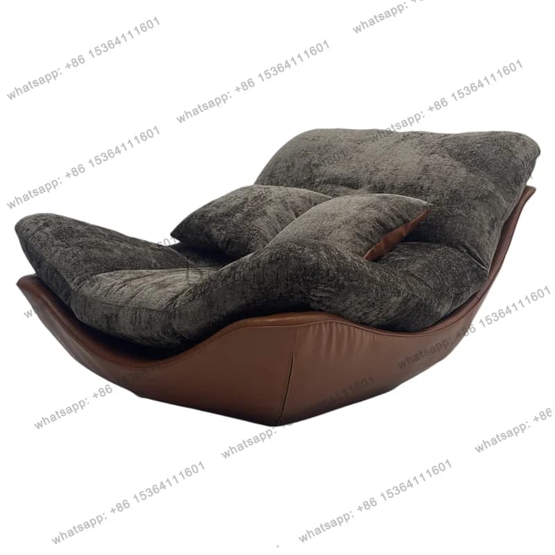 YJ Lazy sofa can lie down and sleep, premium single sofa chair light luxury balcony leisure living room fashion