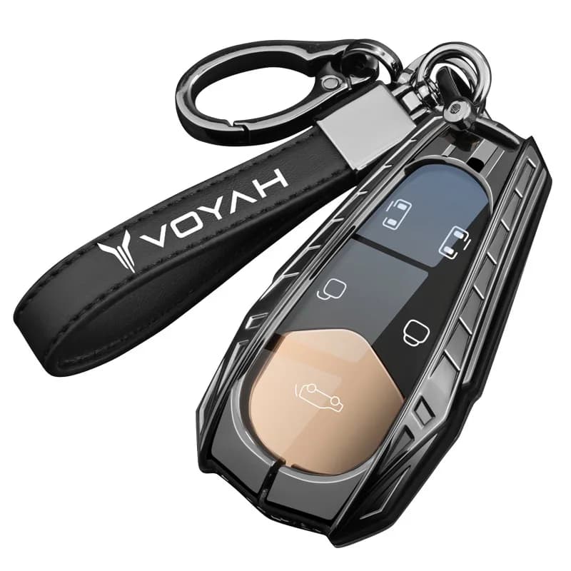 Premium Zinc Alloy Key Cover Case for VOYAH Dreamer PHEV (2024) - Protective Key Fob Shell Keybag Keychain