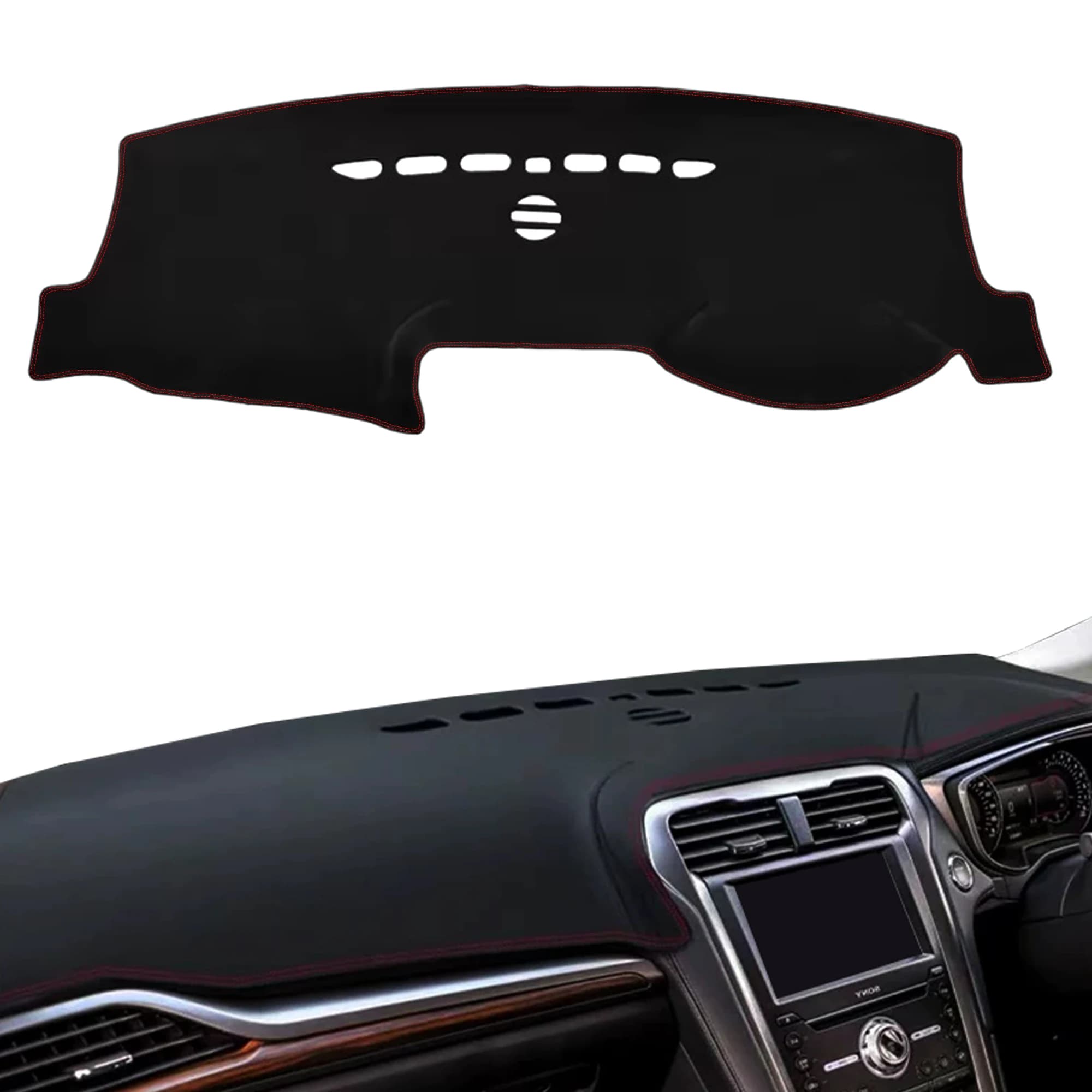 for Ford Fusion Mondeo 5 MK5 2013-2019 Anti-Glare Dashmat Dashboard Cover Dash Mat Sun Block Anti-UV Non-Slip Car Protector Mat